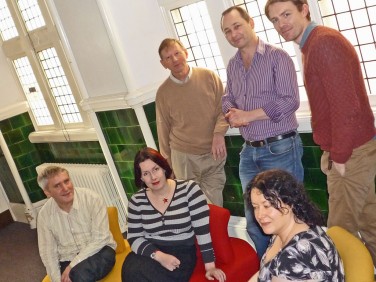 Mentees with Writer-in-Residence Caroline Dunford 