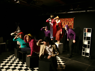 Characters in the 'play within a play' scene of  King Arthur 2009