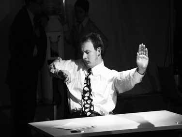 Pab Roberts as John in 'Desk Job'